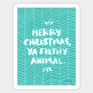 filthy animal turquoise Sticker